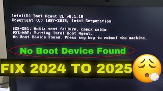 intel r boot agent cl v8110  intel r boot agent cl v8110 कैसे करें No Boot Device Found [upl. by Coulter]