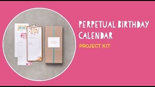 Perpetual Birthday Calendar Project Kit by Stampin’ Up [upl. by Allissa]