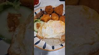 Nuggets Silog  chicken and pork Silog  lugaw overload 😋 Midnight food trip [upl. by Llenrod]