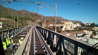 Obras en el viaducto de Colera de la Costa Brava [upl. by Collar]