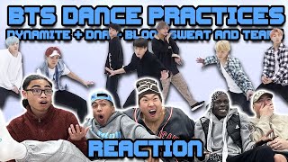 WE WATCH 3 DIFFERENT BTS DANCE PRACTICES  DYNAMITE  DNA  BLOOD SWEAT AND TEARS [upl. by Kassandra]