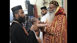 MALANKARA ORTHODOX  HOLY QURBANA  BAPTISM  H G YUHANON MAR POLICARPOS  MEGHAN ELZA CHRISTY [upl. by Lorusso]