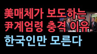 미국 정치전문 매체 등에서 보도하는 윤대통령의 계엄령 이유한국인만 모른다 [upl. by Michaud]