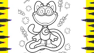 🟡 SMILING CRITTERS Coloring Pages 🟡 How to color POPPY PLAYTIME 3 Coloring Pages [upl. by Uchish843]