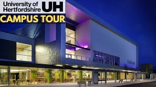 University Of Hertfordshire FULL Tour  Student Accommodation  Class Rooms  School Shuttle [upl. by Meluhs]