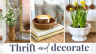 THRIFTED VS STYLED DECORATE WITH ME  THRIFTING HOME DECOR AT GOODWILL 2024  budget home decor [upl. by Honan]