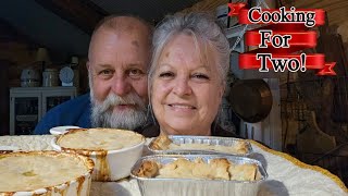 An Easy Delicious Chicken Pot Pie and Apple Cobbler for 2 [upl. by Tullusus]