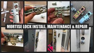 Mortise lock repair on commercial door so that it closes properly  Locksmith Near Me LLC [upl. by Repsac]