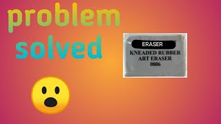 how to make kneaded eraser harder to softer😇 [upl. by Tatianas]