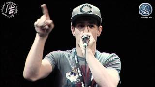 Beatboxing krNfx vs Babeli  3rd place  Emperor of Mic 2011 [upl. by Eidnac]