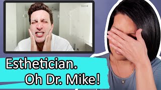 Esthetician reacts to Dr Mikes skincare video  Skincare by Fenya  Guidance to Glow [upl. by Lladnarc]