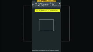 Midpoint Now Showing in AutoCAD shorts [upl. by Walston]