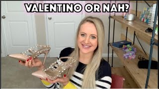 UNREAL Valentino Rockstud Dupe Kaitlyn Pan Studded Heels Review [upl. by Namyh]