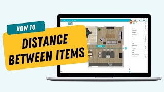 Measure the Distance Between Items  RoomSketcher App [upl. by Orren524]