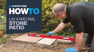 How To Lay a Natural Stone Garden Patio [upl. by Ettevi965]