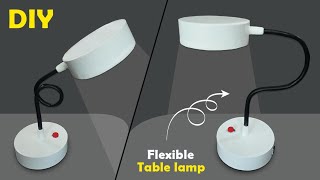 How to make a Table lamp at home  lamp flexible table lamp diy lamp  homemade light  pvc lamp [upl. by Adamski]