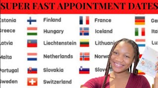 HOW TO GET FASTER SCHENGEN VISA APPOINTMENT DATES  IMPORTANT DOCUMENTS REQUIRED [upl. by Trinia392]