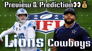 Detroit Lions  Dallas Cowboys Preview amp Predictions [upl. by Suoirred]