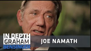 Joe Namath Overcoming alcoholism illegal college offers and playing through concussions [upl. by Doowron]