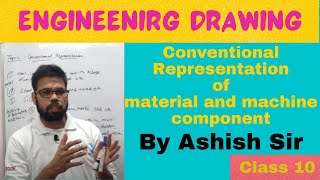 Conventional Representation of Materials in Engineering drawing  Engineering drawing class10 [upl. by Curtis]