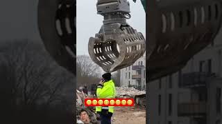 funny robot crane automobile music excavator 80smusic dance remix song [upl. by Frissell366]