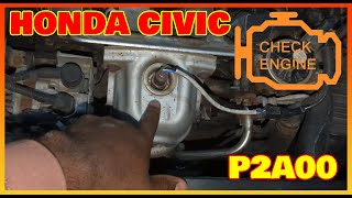 Repair Bad Oxygen O2 Sensor Code P2A00 Honda Civic [upl. by Ennovoj]