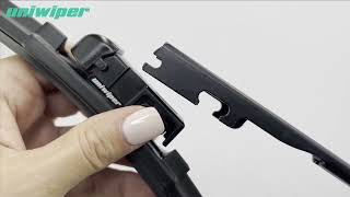 UNIWIPER Wiper Blades  Installation Video  Side Pinch Tab Type 2 [upl. by Carly]