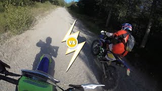 Husaberg 125 TE 2013 VS Sherco 125 Facto 2018 [upl. by Tildy96]