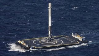 Watch SpaceX Make History With Rocket Landing on Drone Ship [upl. by Anitsrihc]