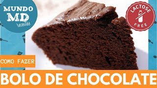 COMO FAZER BOLO DE CHOCOLATE SEM LEITE  Rápido e Fácil [upl. by Keligot722]