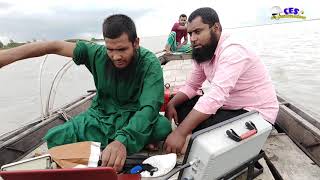 Bathymetric Survey In Bangladesh at Noria Shariatpur  Padma River [upl. by Ahcsatan]