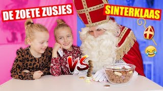 SINTERKLAAS vs DE ZOETE ZUSJES Wie Wint De Meeste 1 Minuut Challenges ♥DeZoeteZusjes♥ [upl. by Jadda]