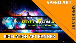 Pixelation Art 1  Speed Art  Photoshop [upl. by Aicilat593]