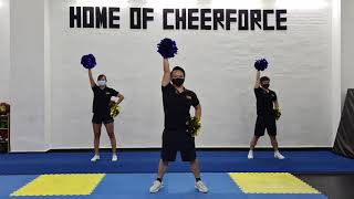 SHOW US YOUR CHEER DANCE MOVES Simple Cheer Dance routine you can do at home [upl. by Loyce]