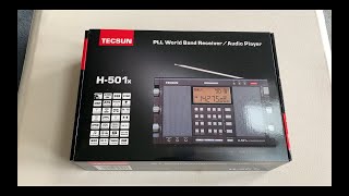 Tecsun H501x portable shortwave radio Unboxing and a quick review of the main features [upl. by Assille]