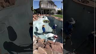 Unbelievable Pool Cleaning Timelapse [upl. by Nerred]