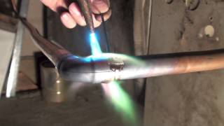 How to braze copper with silphos brazing rod [upl. by Ecyak]