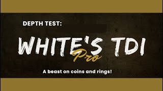 Whites TDI Pro  Big Coil Depth Test [upl. by Ahseyd807]