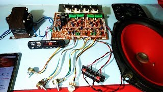 2n3055 transistor audio amplifier kit full wiring details and audio test 100 working korba [upl. by Ahse]