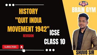 History ● Cripps Mission and Quit India Movement ● ICSE Class 10 [upl. by Dennard]