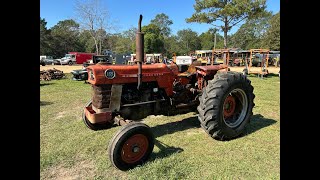 1975 Massey Ferguson 165 2wd RowCrop Tractor with Hay Fork 3493 Hours [upl. by Odranreb218]