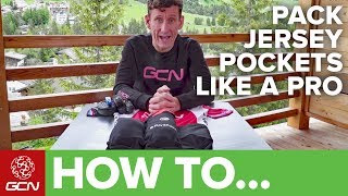 How To Pack Cycling Jersey Pockets Like A Pro  GCN Pro Tips [upl. by Kurtis]