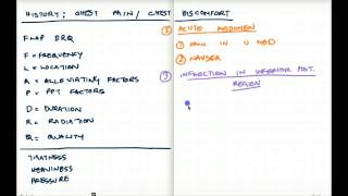 CHEST PAIN  DISCOMFORT  HISTORY TAKING [upl. by Othello]