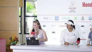 Lilia Vu Ruoning Yin Celine Boutier and Charley Hull Tuesday Presser 2024 Honda LPGA Thailand [upl. by Raymond]