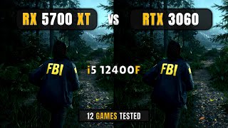 RX 5700 XT vs RTX 3060  i5 12400F  1080p  DLSSFSR  Test In 12 Games [upl. by Euqinom]