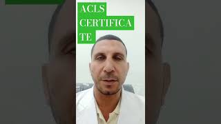 ACLS CERTIFICATE a symptomatic patient [upl. by Zachary615]