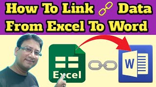 How To Link Data From Excel To Word  Execel Ki Data Ko Word Me Link Kaise Kare [upl. by Ahsaret]