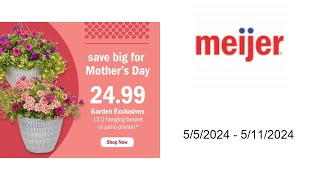 Meijer Weekly Ad US  05052024  05112024 [upl. by Atinar]