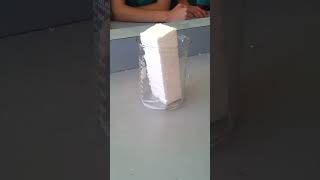 Polystyrene in acetone experiment science chemistry [upl. by Schaffer765]