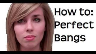 How to  Perfect Side Swept Bangs and Volume Tutorial [upl. by Dick]